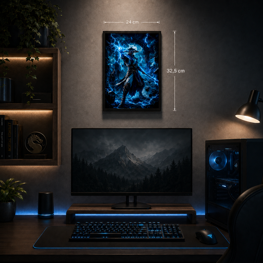 Cuadro Raiden – Mortal Kombat · Holográfico