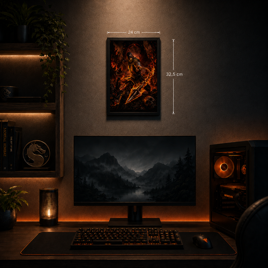 Cuadro Scorpion – Mortal Kombat · Holográfico