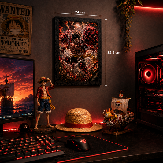 Cuadro Luffy Gear 4 – One Piece · Holográfico