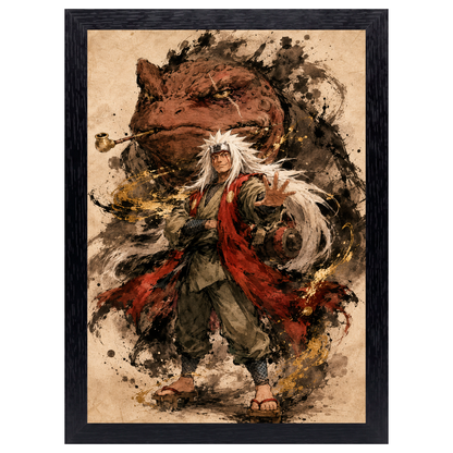 Cuadro Jiraiya Ilustración – Naruto · Ilustración