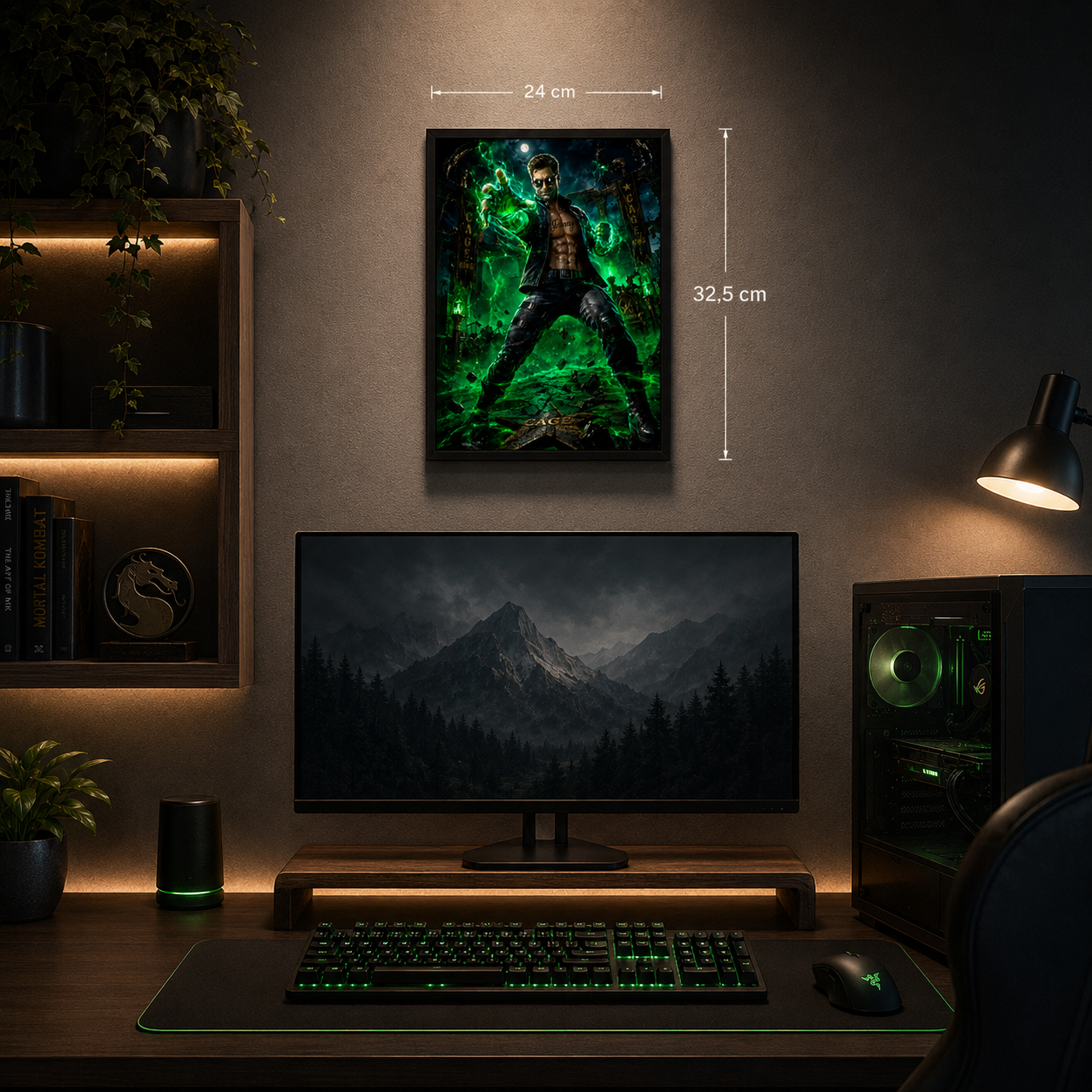 Cuadro Johnny Cage – Mortal Kombat · Holográfico