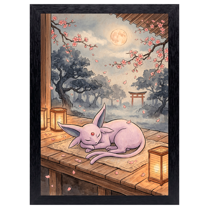 Cuadro Espeon – Pokémon · Ilustración Japonesa