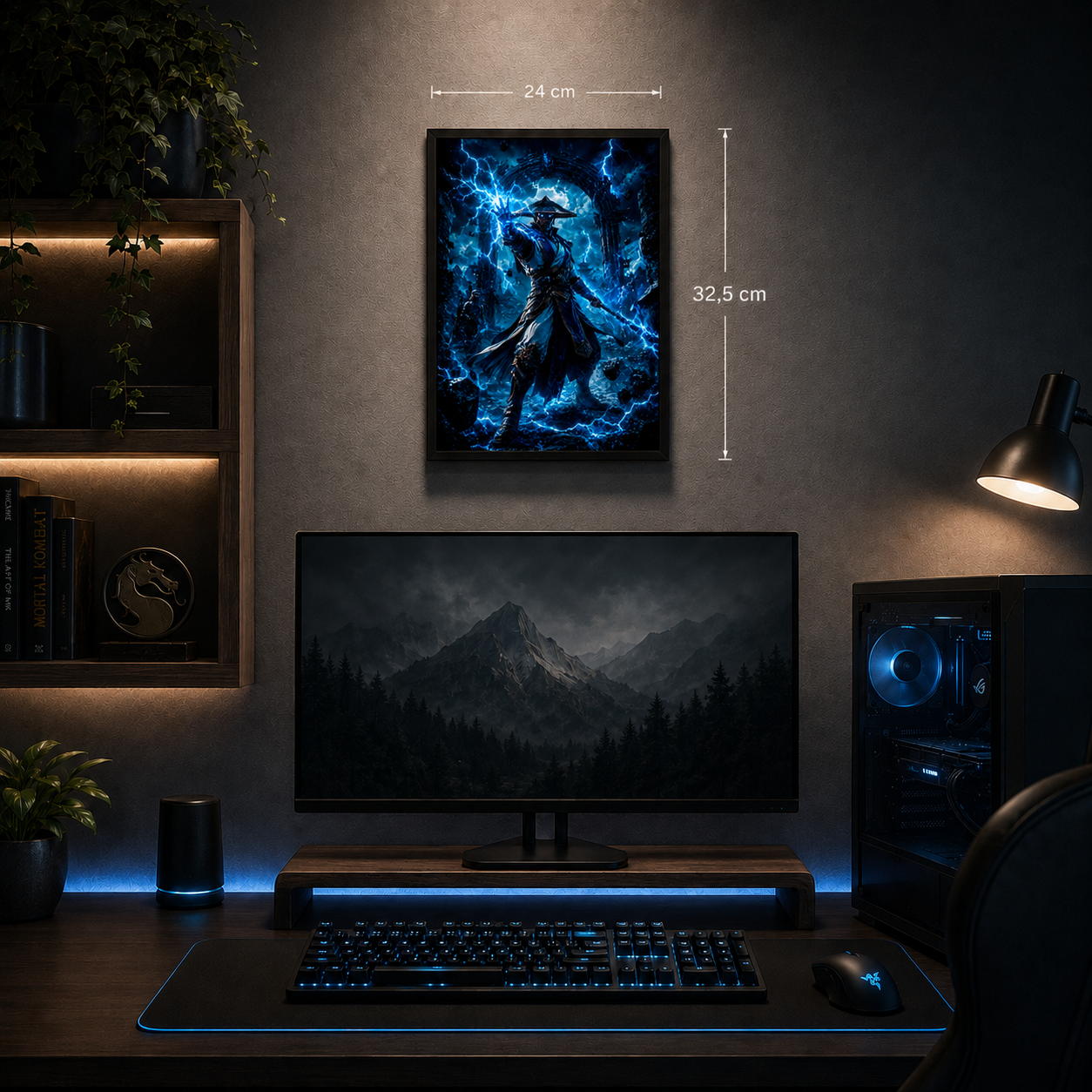 Cuadro Raiden – Mortal Kombat · Holográfico