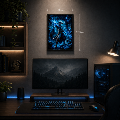 Cuadro Raiden – Mortal Kombat · Holográfico
