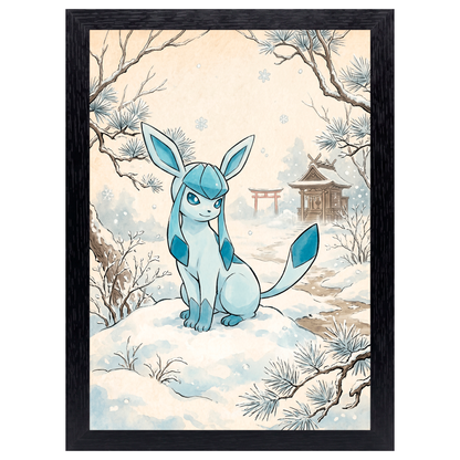 Cuadro Glaceon – Pokémon · Ilustración Japonesa
