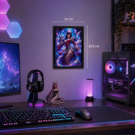 Cuadro Ahri – League of Legends · Holográfico