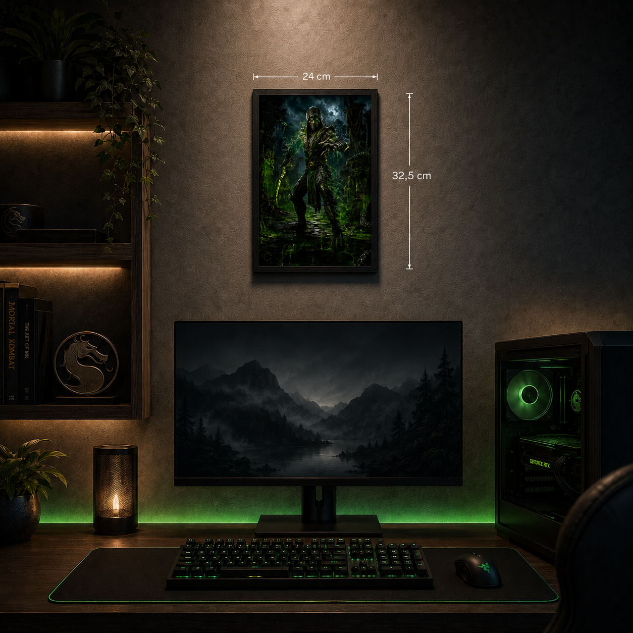 Cuadro Reptile – Mortal Kombat · Holográfico