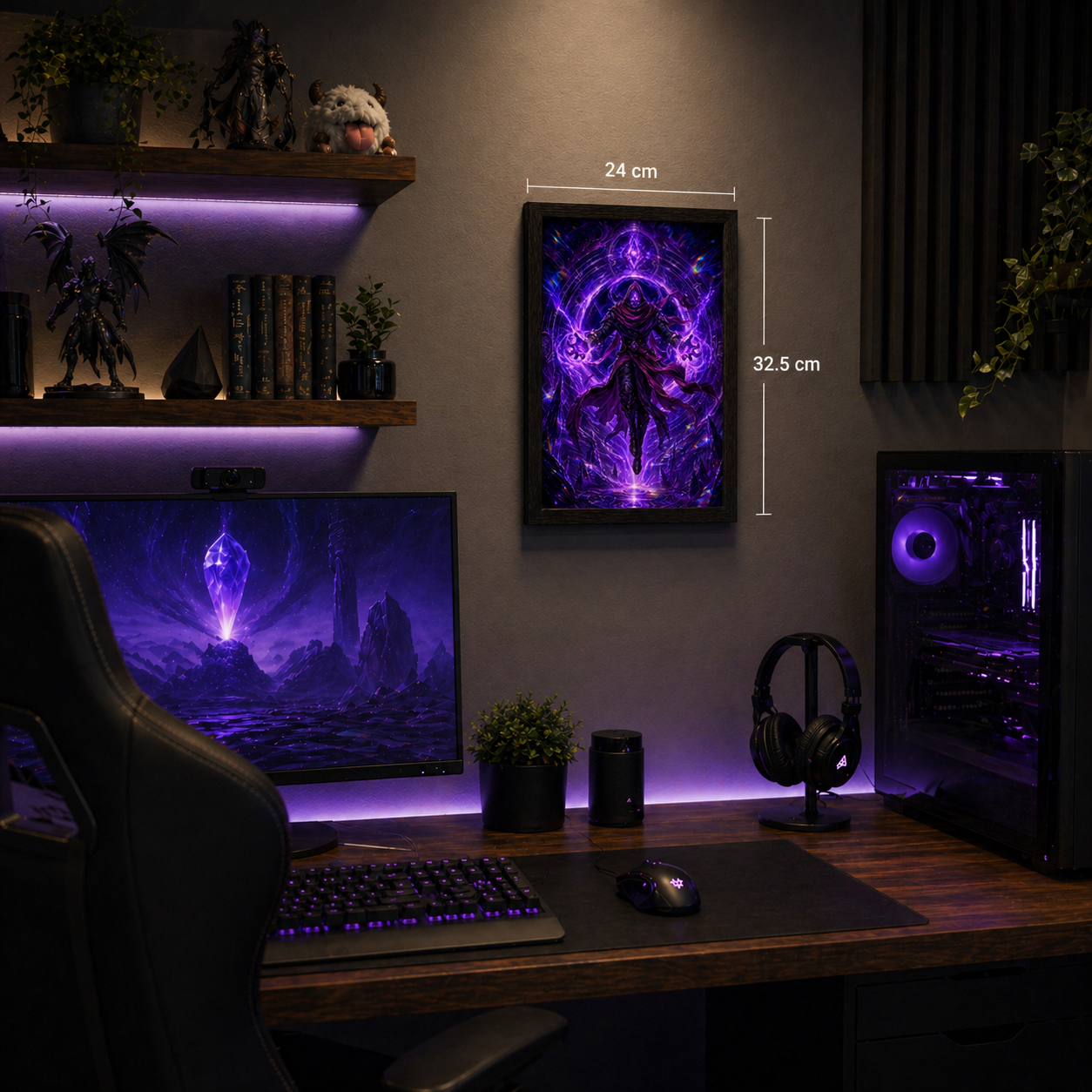 Cuadro Malzahar – League of Legends · Holográfico