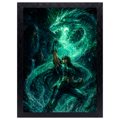 Cuadro Dragon Shiryu – Saint Seiya · Holográfico