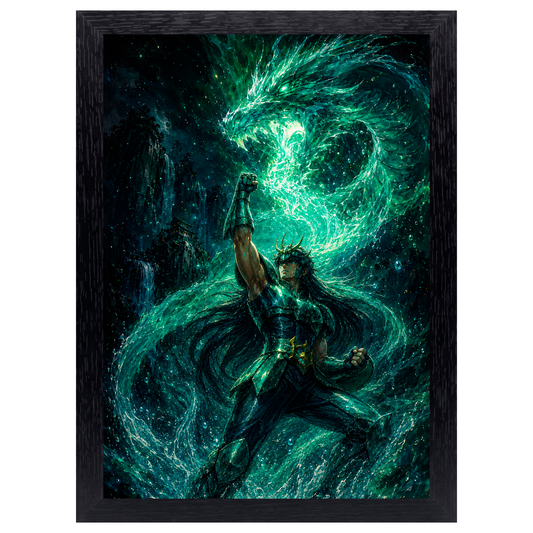 Cuadro Dragon Shiryu – Saint Seiya · Holográfico