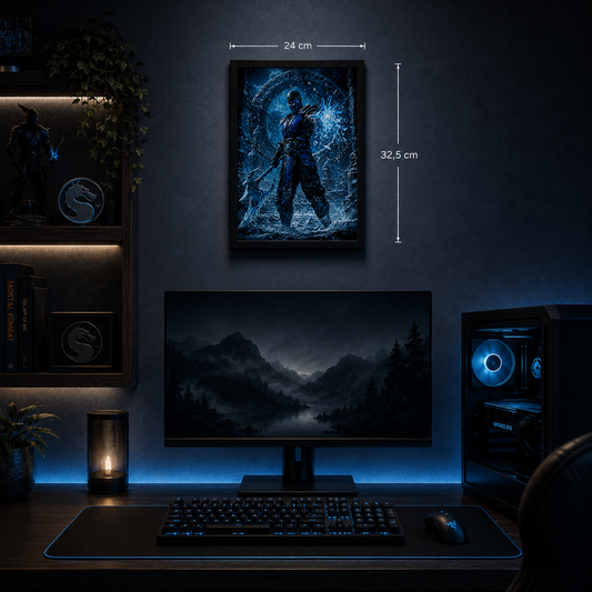 Cuadro Sub-Zero – Mortal Kombat · Holográfico