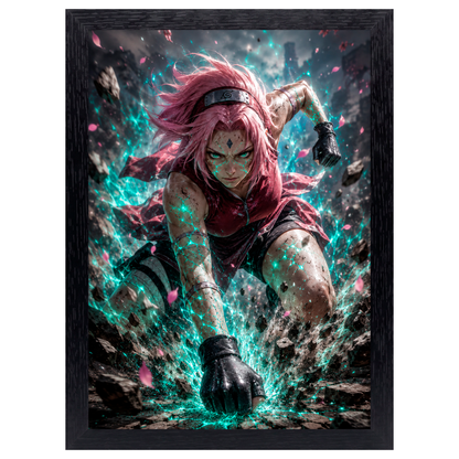Cuadro Sakura – Naruto · Holográfico