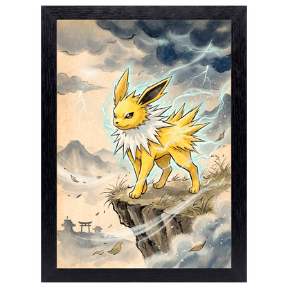 Cuadro Jolteon – Pokémon · Ilustración Japonesa