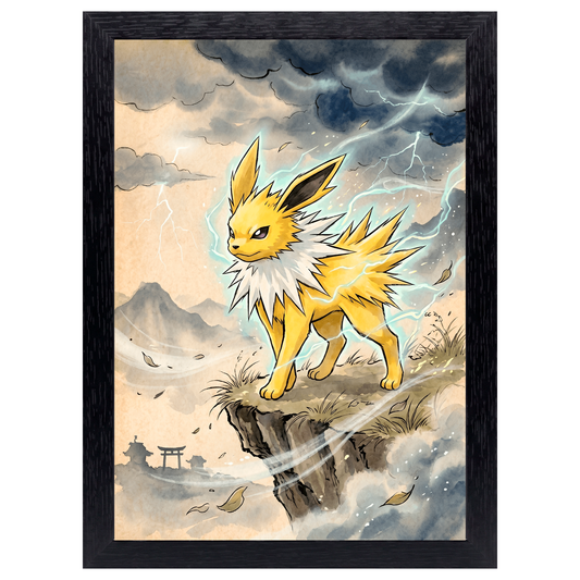 Cuadro Jolteon – Pokémon · Ilustración Japonesa