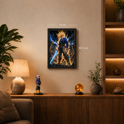 Cuadro Trunks del Futuro – Dragon Ball · Holográfico