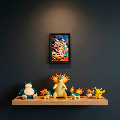 Cuadro Typhlosion de Ethan (190/182) – Pokémon · Destined Rivals · Diseño Expandido