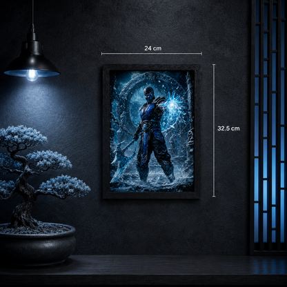 Cuadro Sub-Zero – Mortal Kombat · Holográfico