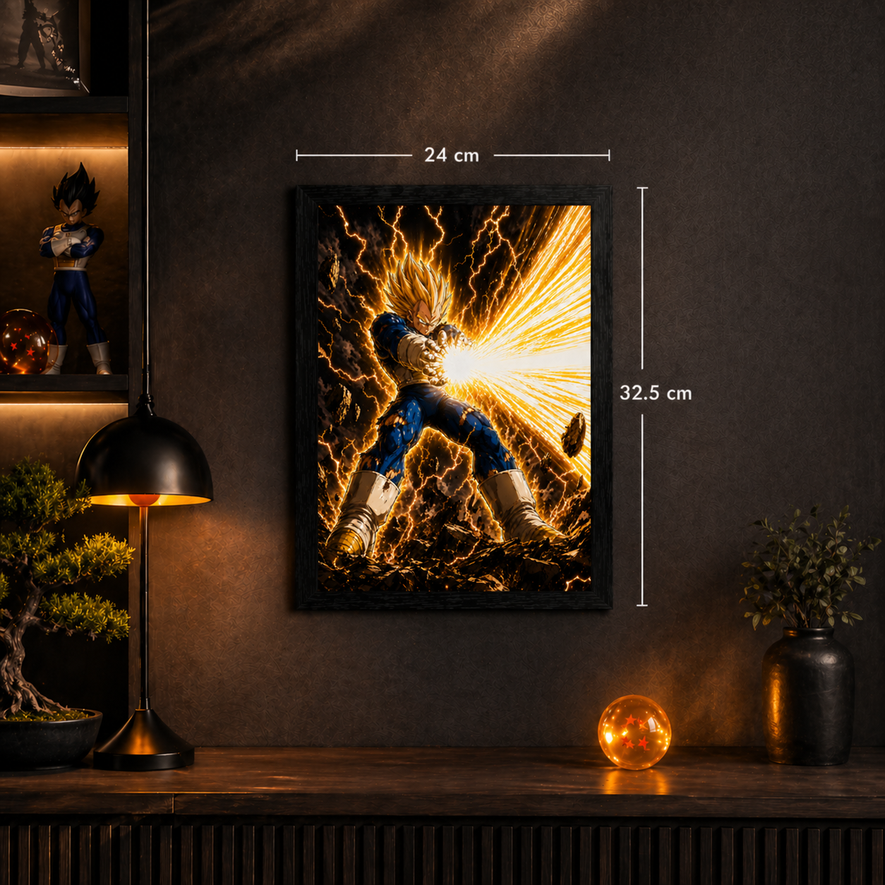 Cuadro Vegeta – Dragon Ball · Holográfico