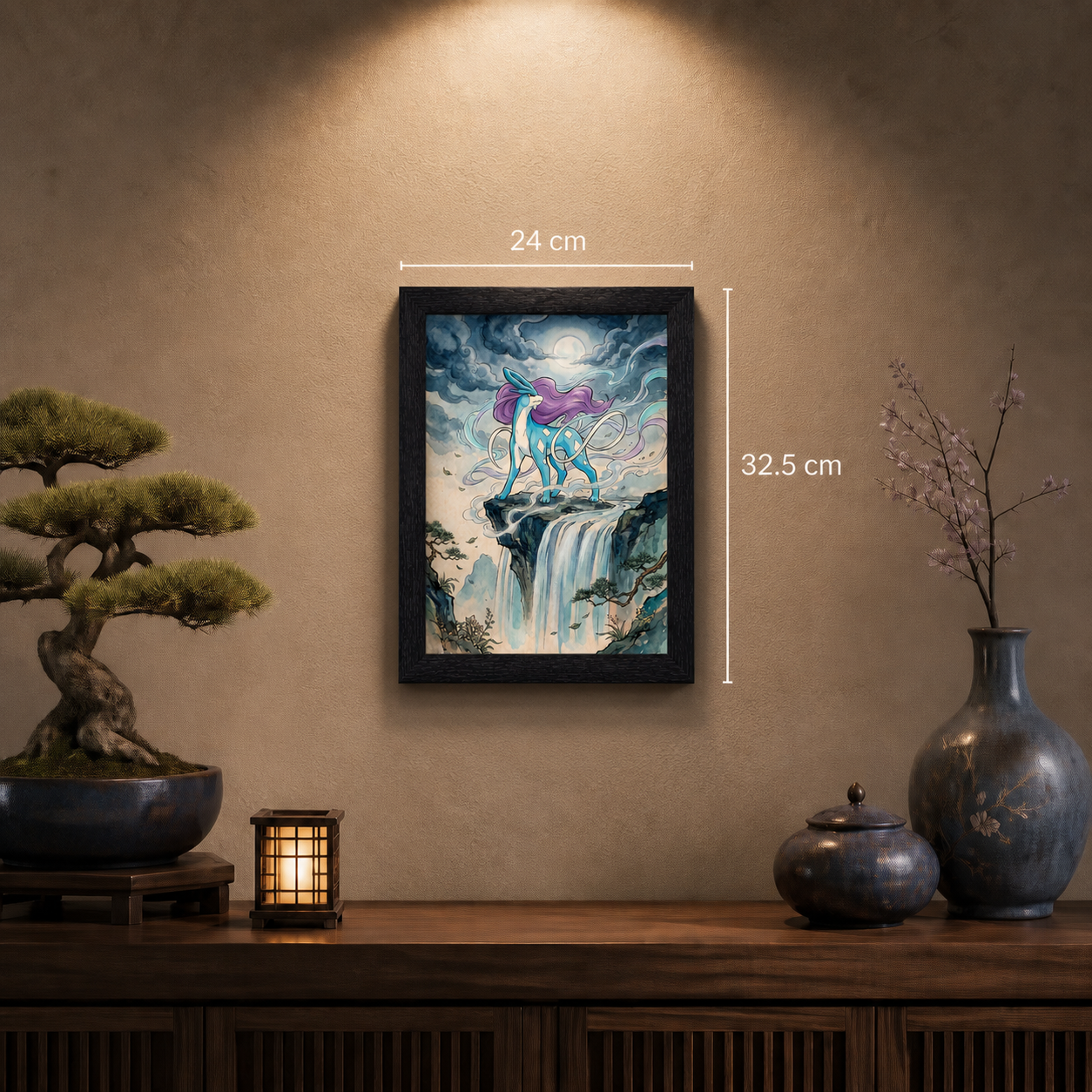 Cuadro Suicune – Pokémon · Ilustración Japonesa