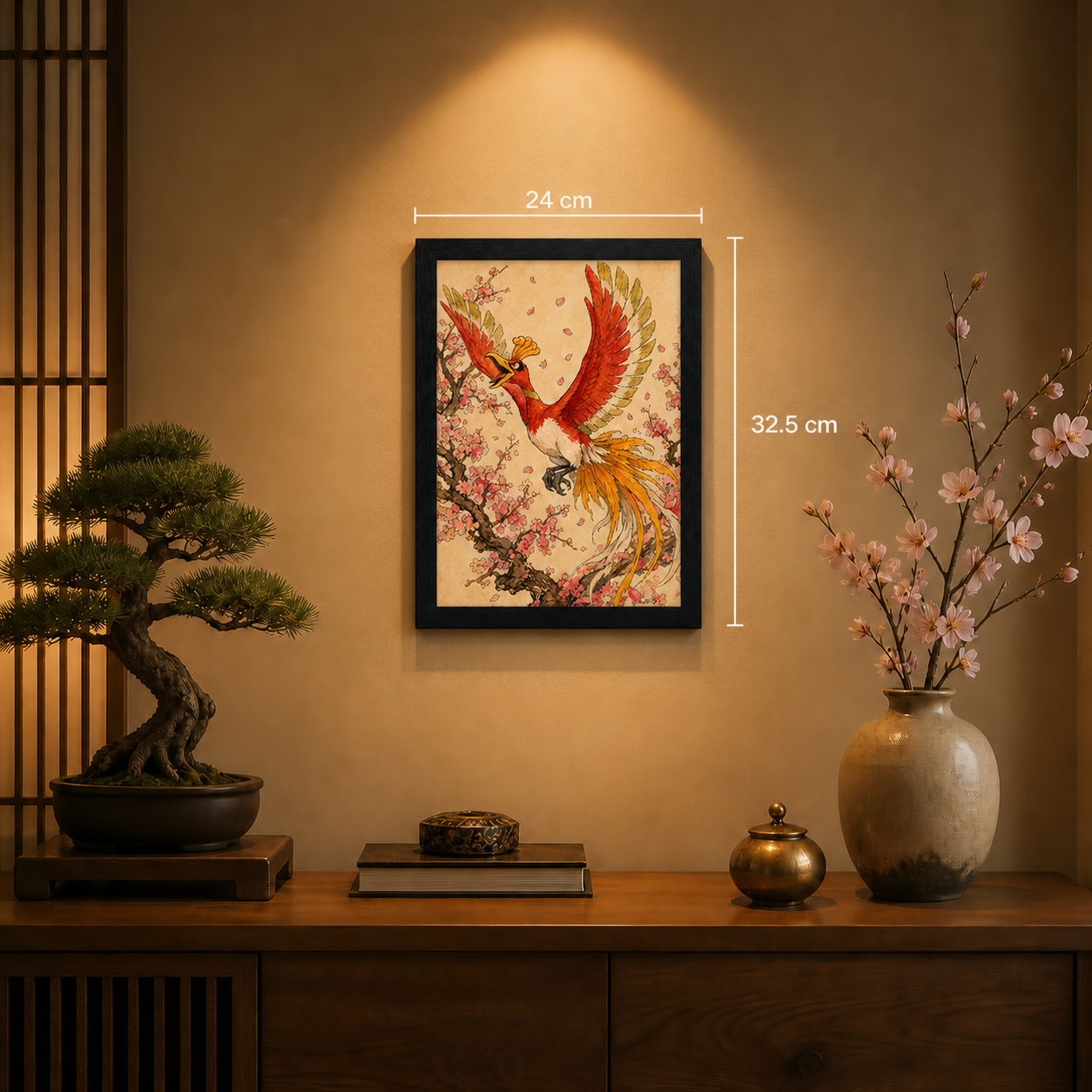 Cuadro Ho-Oh – Pokémon · Ilustración Japonesa