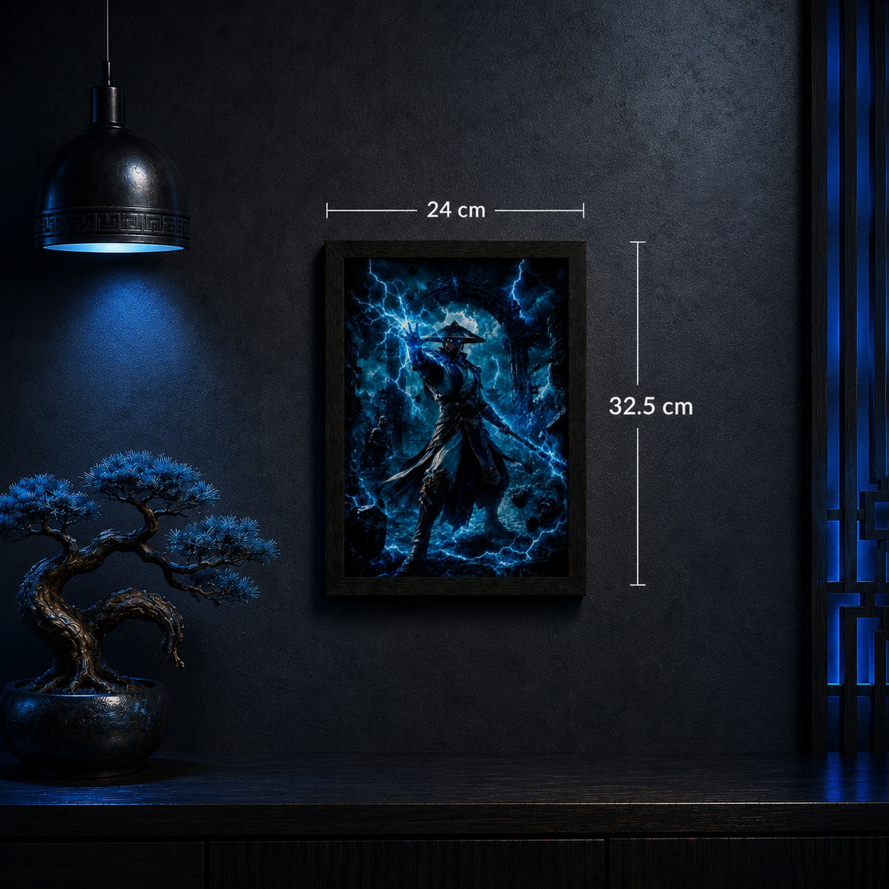 Cuadro Raiden – Mortal Kombat · Holográfico