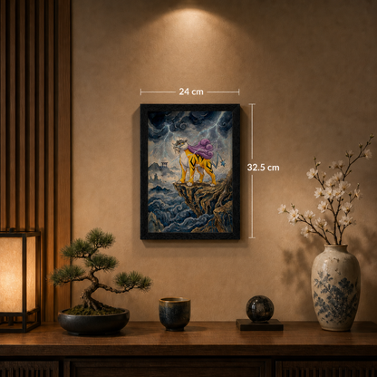 Cuadro Raikou – Pokémon · Ilustración Japonesa