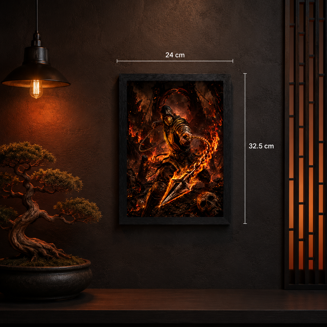 Cuadro Scorpion – Mortal Kombat · Holográfico