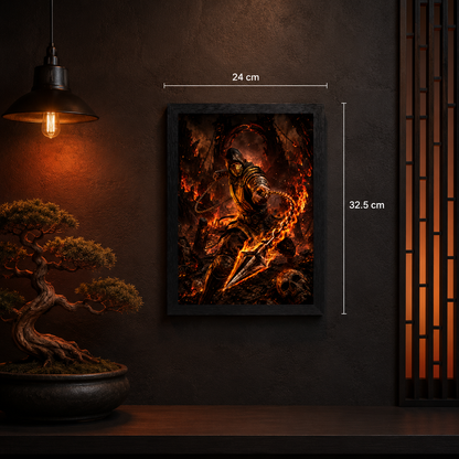 Cuadro Scorpion – Mortal Kombat · Holográfico