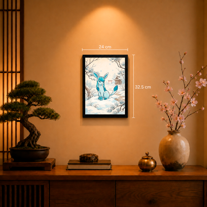 Cuadro Glaceon – Pokémon · Ilustración Japonesa