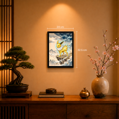 Cuadro Jolteon – Pokémon · Ilustración Japonesa