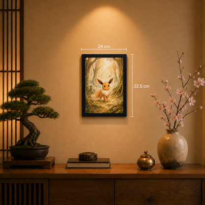 Cuadro Eevee – Pokémon · Ilustración Japonesa