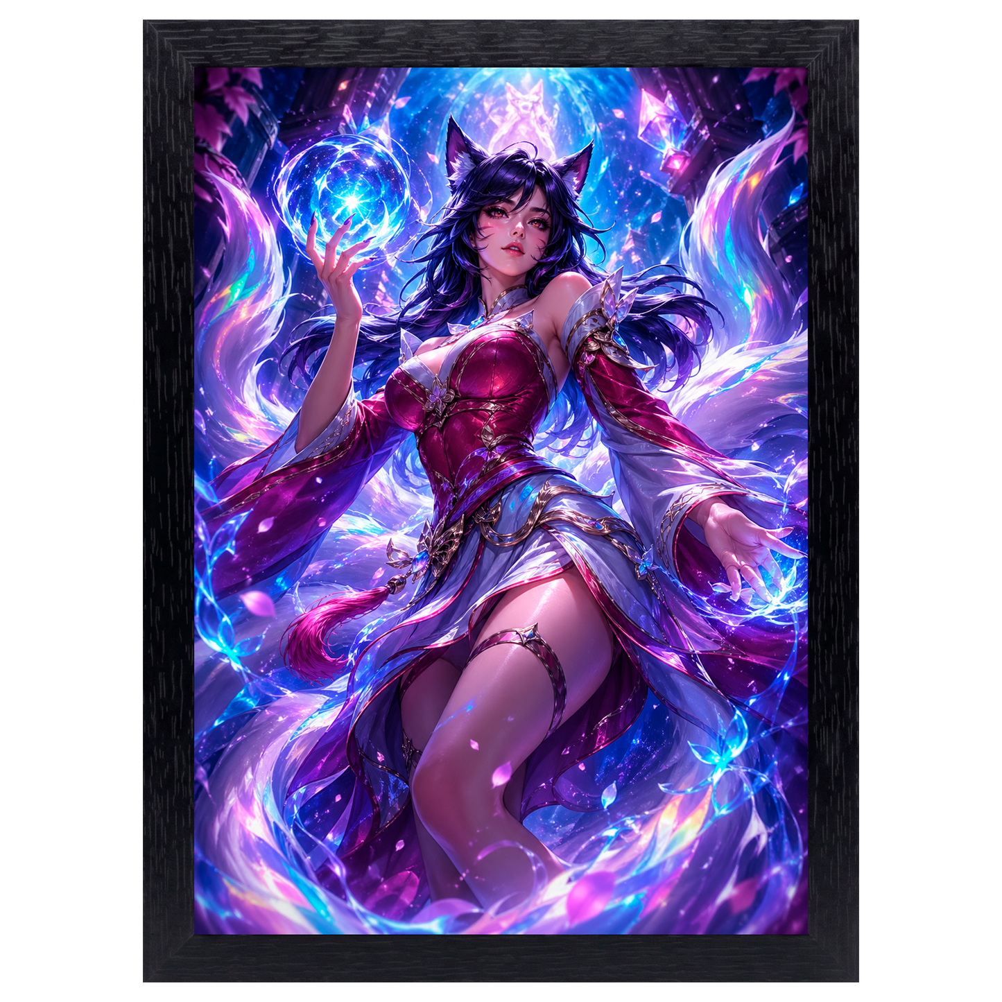 Cuadro Ahri – League of Legends · Holográfico