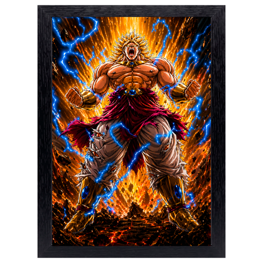 Cuadro Broly – Dragon Ball · Holográfico