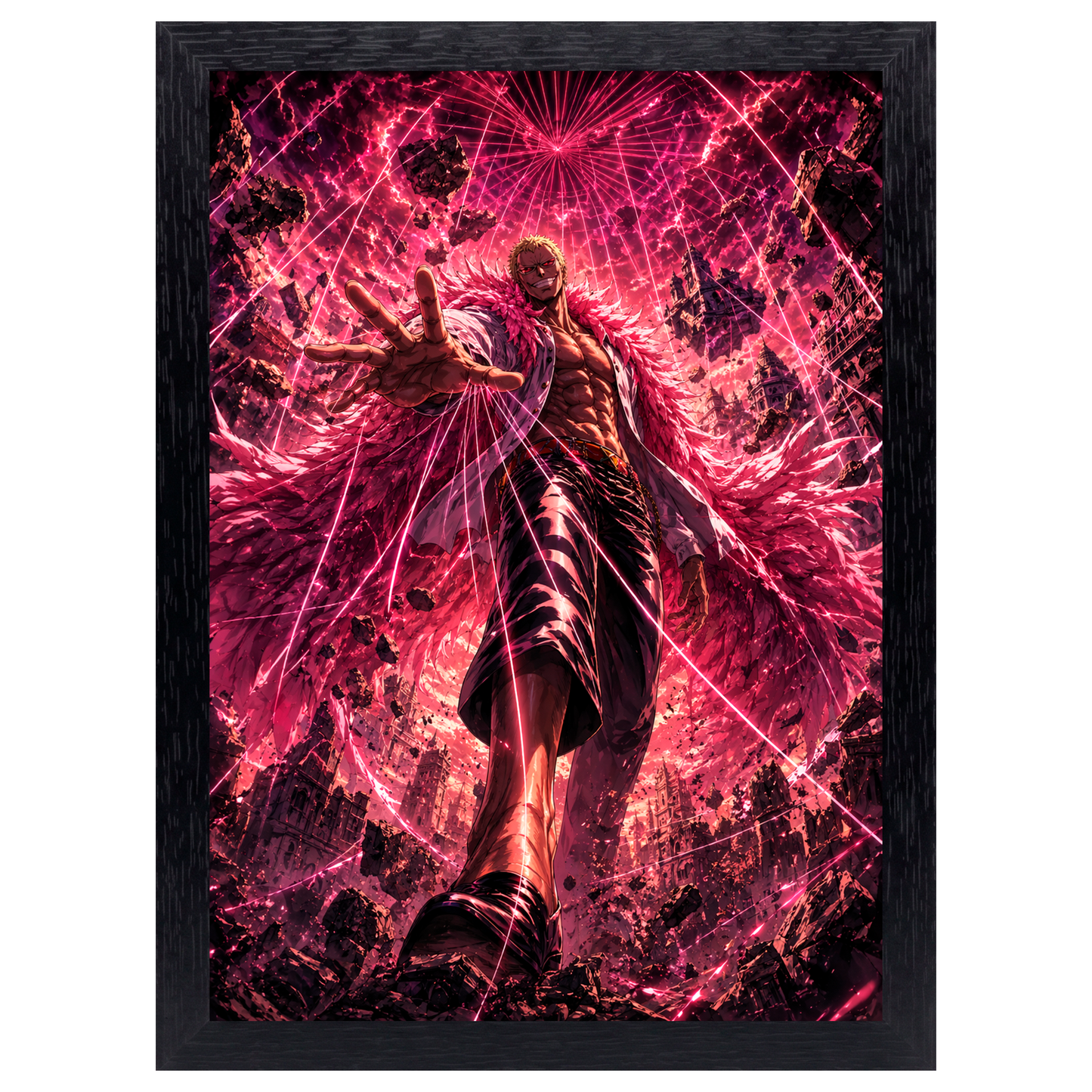 Cuadro Doflamingo – One Piece · Holográfico