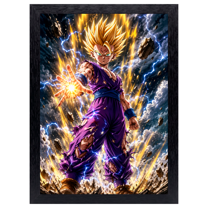 Cuadro Gohan SSJ2 – Dragon Ball · Holográfico