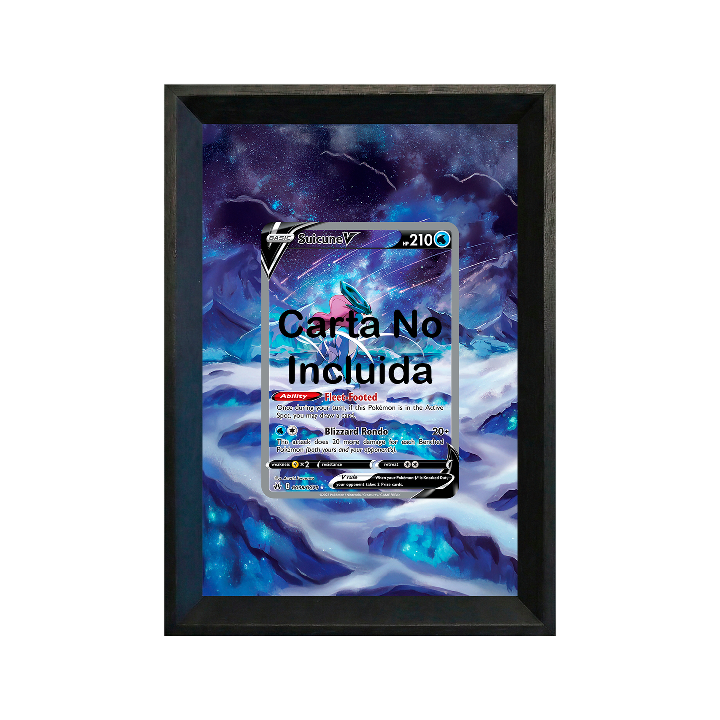 Cuadro Suicune V (GG38) – Pokémon · Crown Zenith · Diseño Expandido