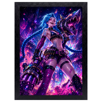 Cuadro Jinx – League of Legends · Holográfico