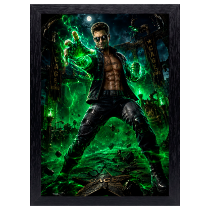 Cuadro Johnny Cage – Mortal Kombat · Holográfico