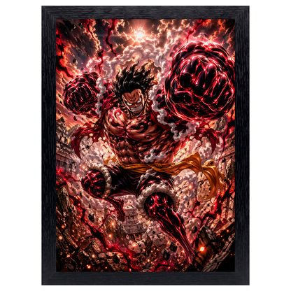 Cuadro Luffy Gear 4 – One Piece · Holográfico