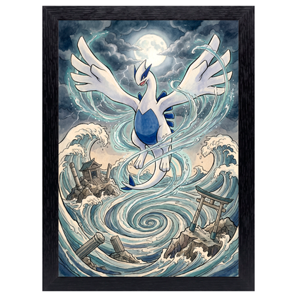 Cuadro Lugia – Pokémon · Ilustración Japonesa
