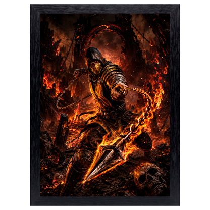 Cuadro Scorpion – Mortal Kombat · Holográfico