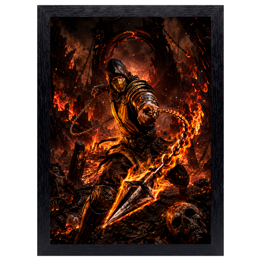 Cuadro Scorpion – Mortal Kombat · Holográfico