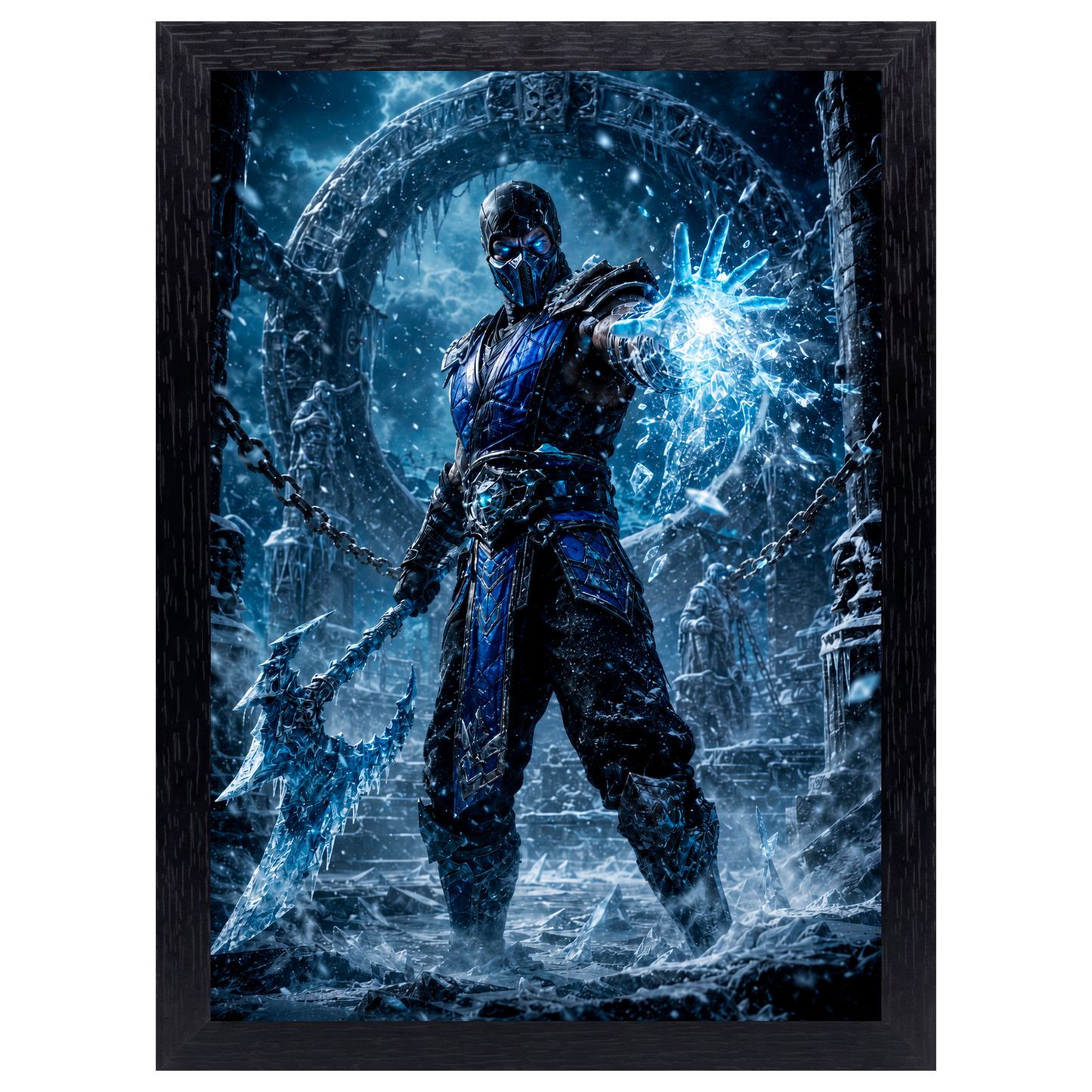 Cuadro Sub-Zero – Mortal Kombat · Holográfico