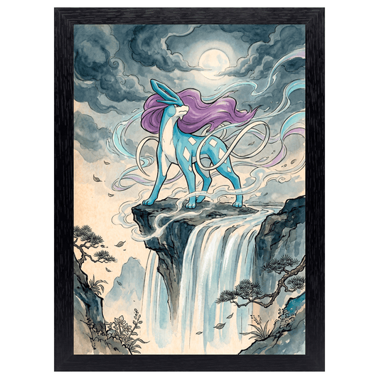 Cuadro Suicune – Pokémon · Ilustración Japonesa