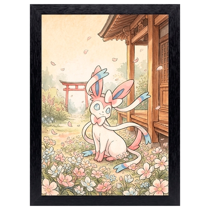 Cuadro Sylveon – Pokémon · Ilustración Japonesa