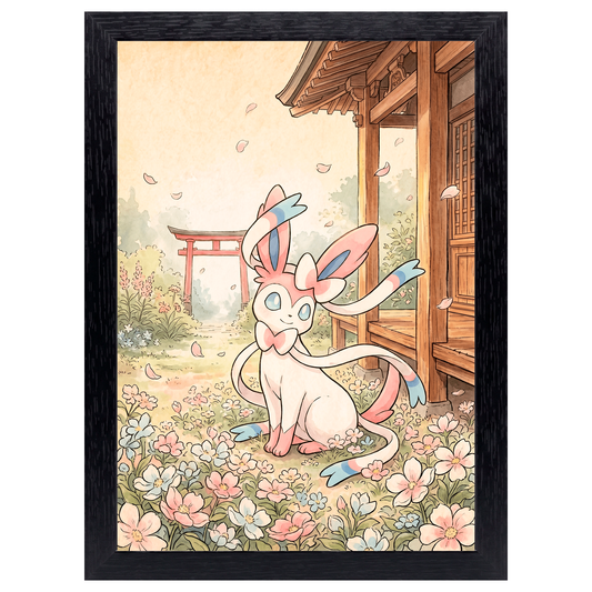 Cuadro Sylveon – Pokémon · Ilustración Japonesa
