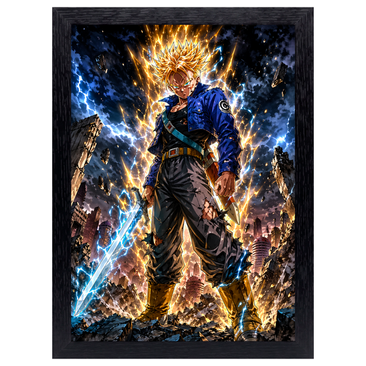 Cuadro Trunks del Futuro – Dragon Ball · Holográfico